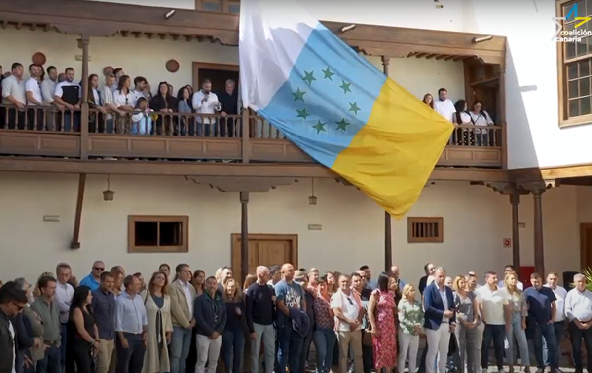 Homenaje de CC en el Día de la Bandera Nacional Canaria