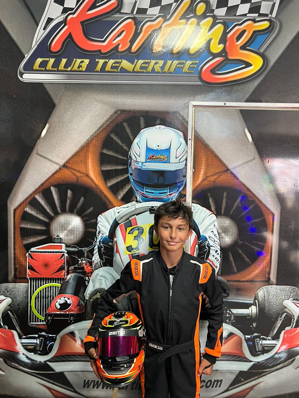 Víctor González, Subcampeón de la categoría Junior en el campeonato de Canarias de karting