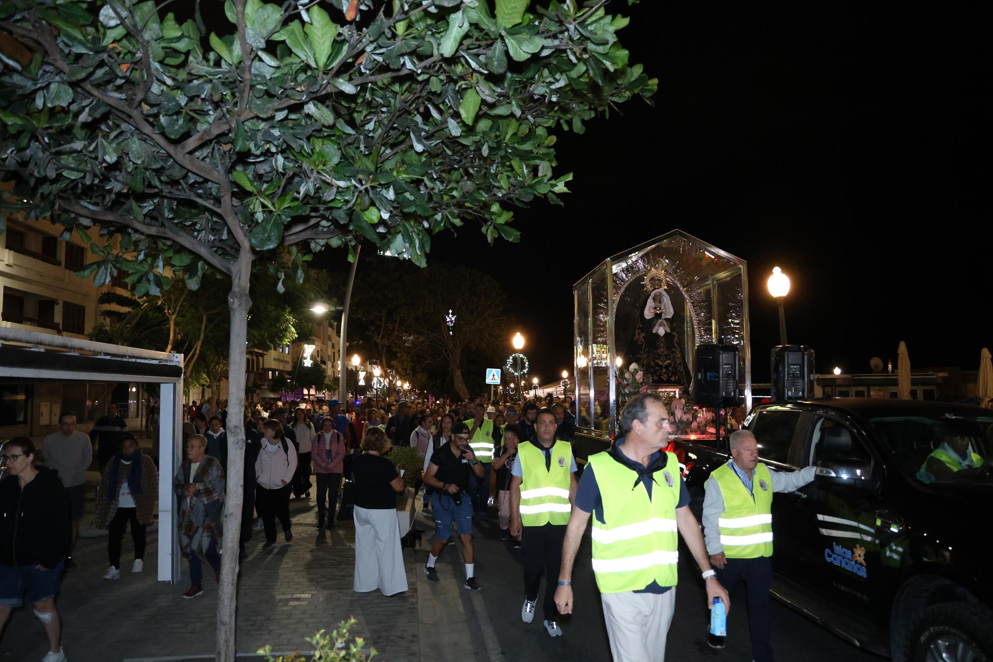 Regreso de la Virgen de Los Dolores a Mancha Blanca Fotos: Juan Mateos y cedidas