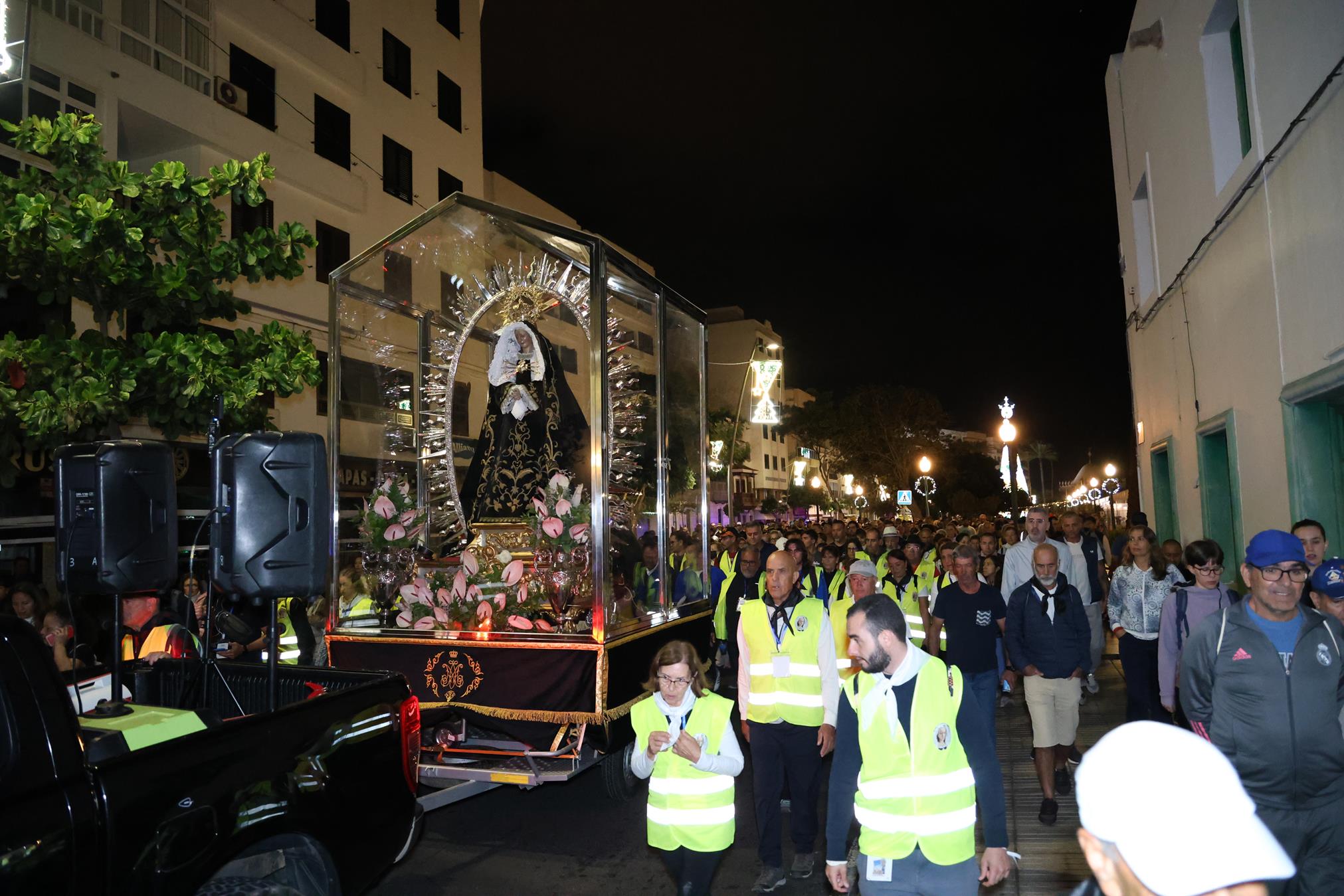 Regreso de la Virgen de Los Dolores a Mancha Blanca Fotos: Juan Mateos y cedidas