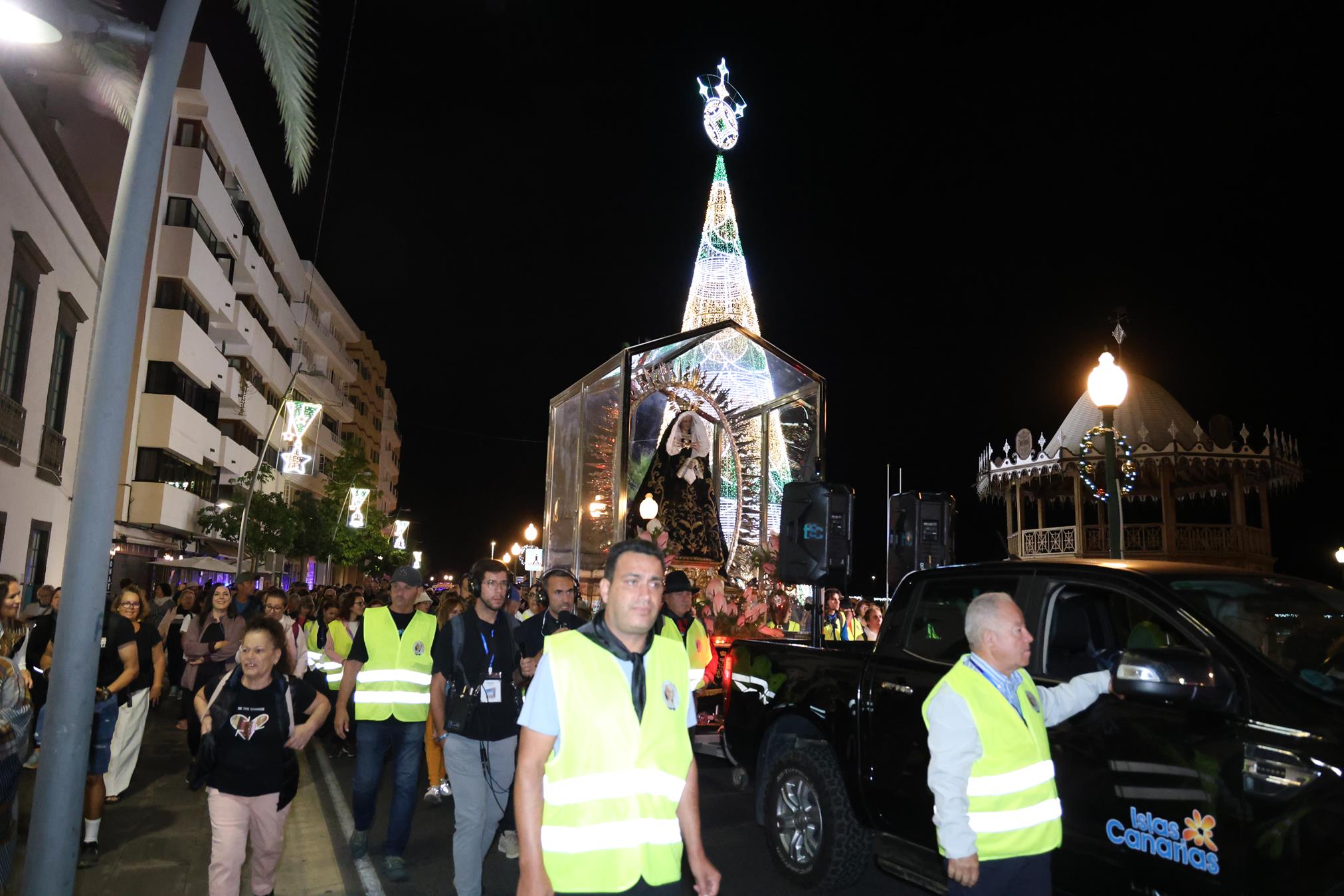 Regreso de la Virgen de Los Dolores a Mancha Blanca Fotos: Juan Mateos y cedidas