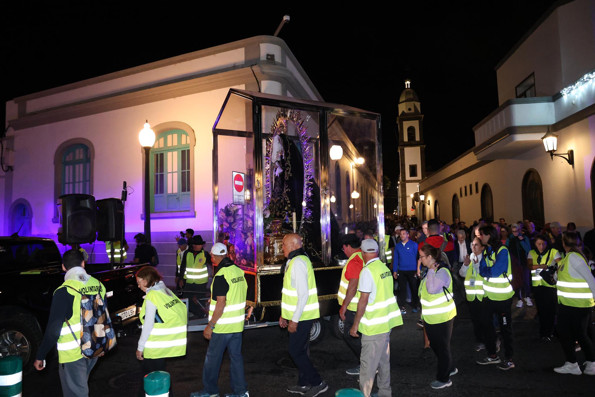 Regreso de la Virgen de Los Dolores a Mancha Blanca Fotos: Juan Mateos y cedidas
