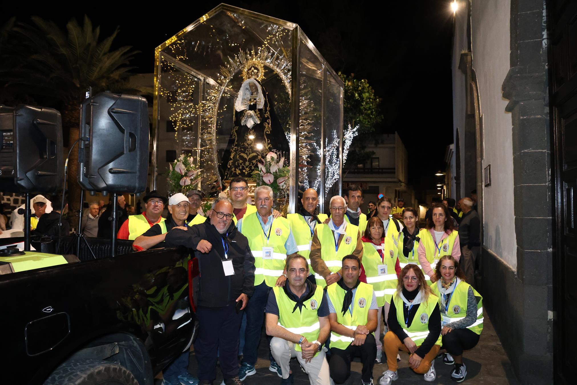 Regreso de la Virgen de Los Dolores a Mancha Blanca Fotos: Juan Mateos y cedidas