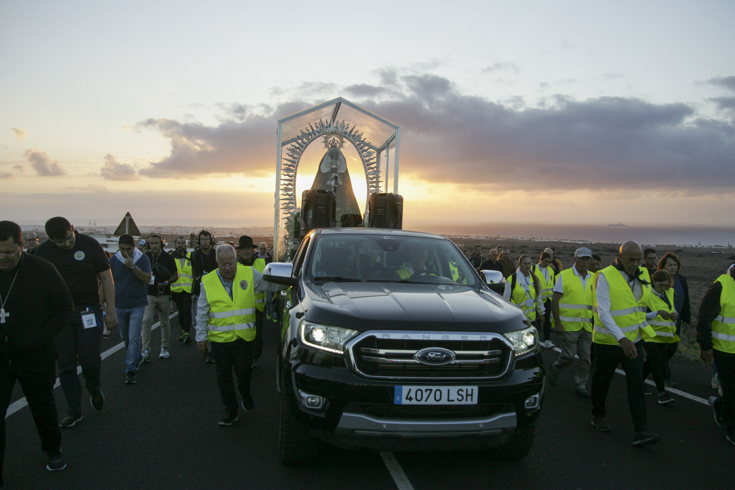 Regreso de la Virgen de Los Dolores a Mancha Blanca Fotos: Juan Mateos y cedidas