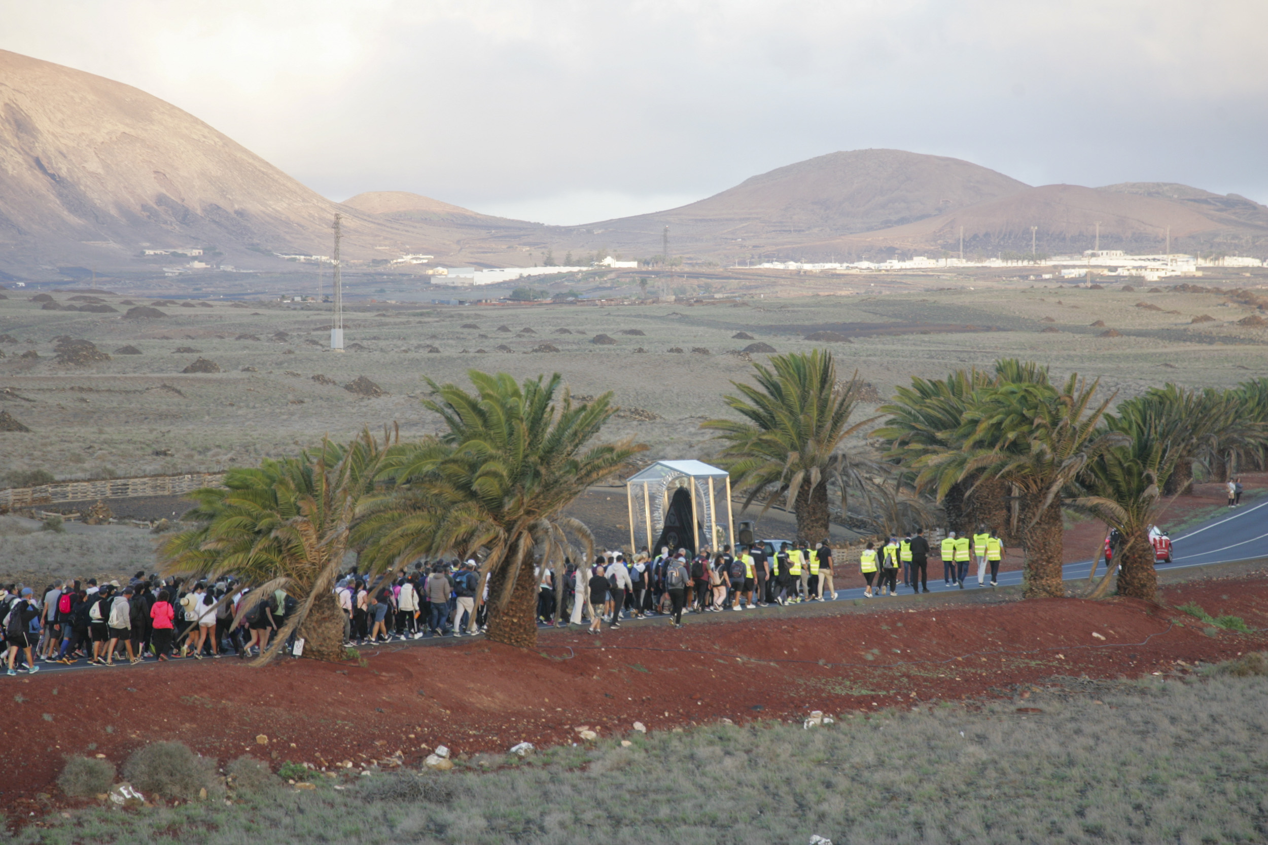 Regreso de la Virgen de Los Dolores a Mancha Blanca Fotos: Juan Mateos y cedidas