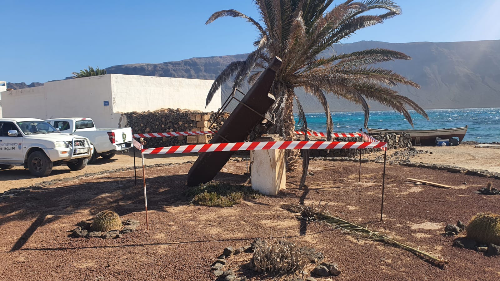 Desperfectos por el viento en Lanzarote y La Graciosa Desperfectos por el viento en Lanzarote y La Graciosa
