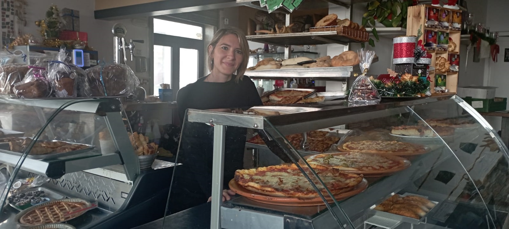 Daniela Pistininzi in her Arrecife business. Hospitality.
