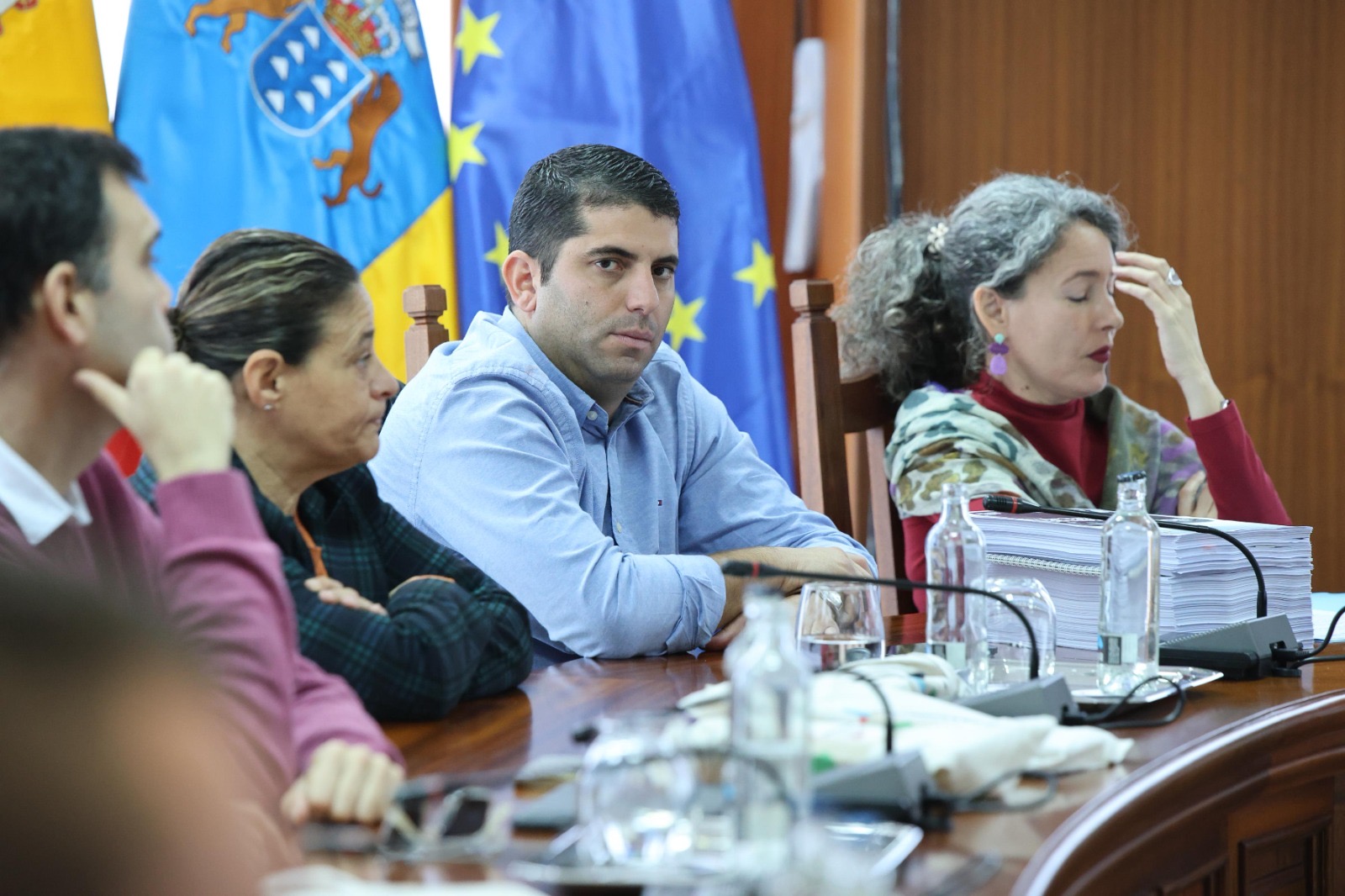 The Socialist Councilor of the Cabildo of Lanzarote, Benjamín Perdomo.