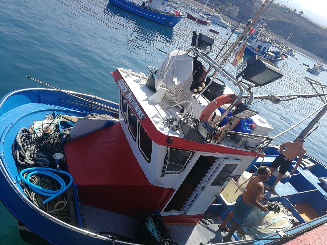 Barco pesquero en Canarias.