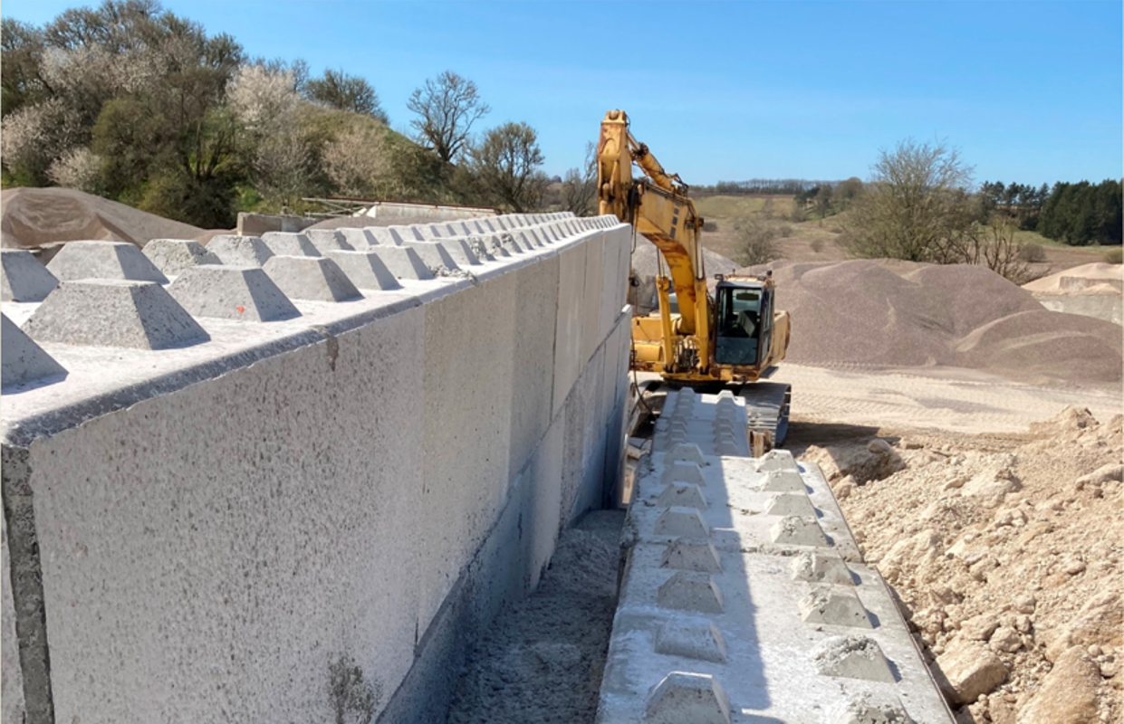 Construcción con bloques de cemento