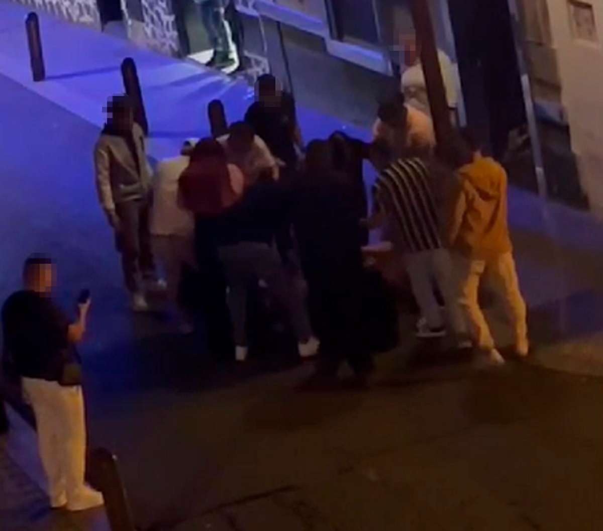Pelea multitudinaria en Arrecife.