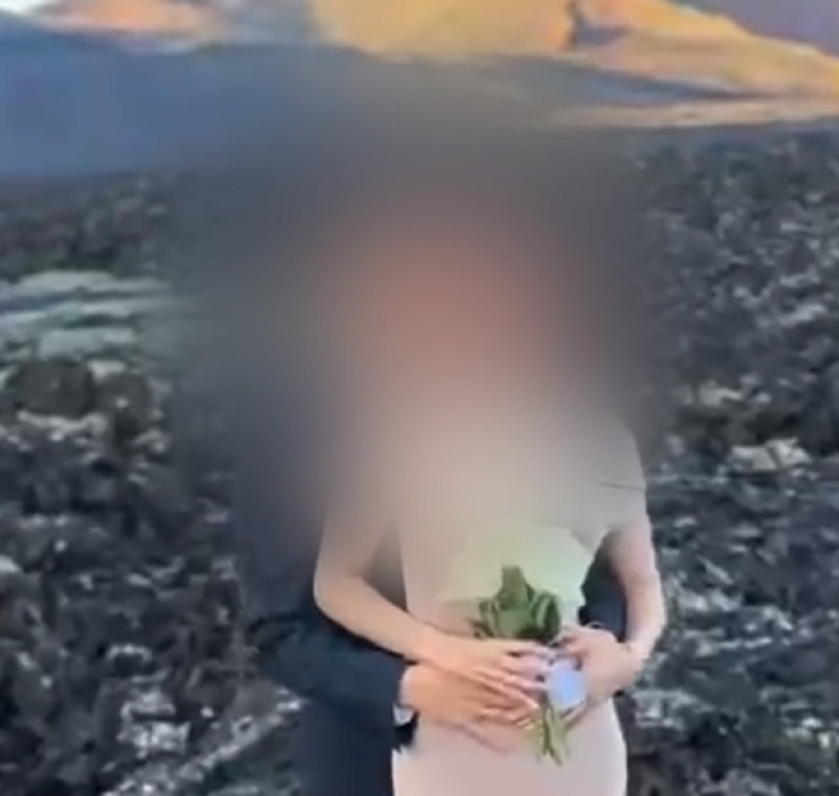Fotografías sobre el malpaís de Timanfaya.