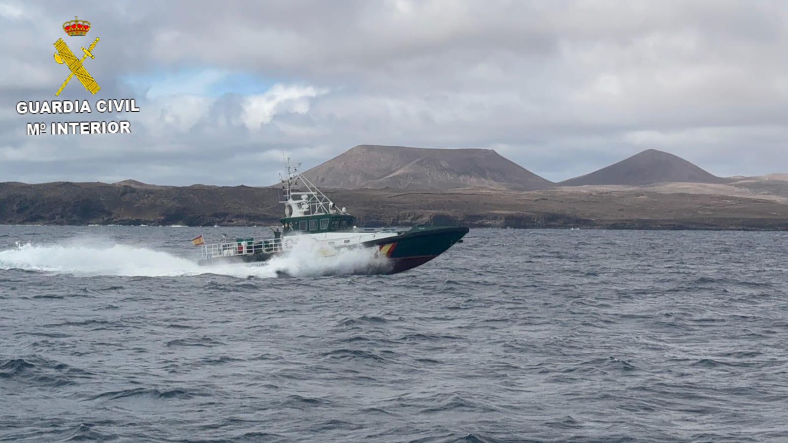 Despliegue de la Guardia Civil en Haría.