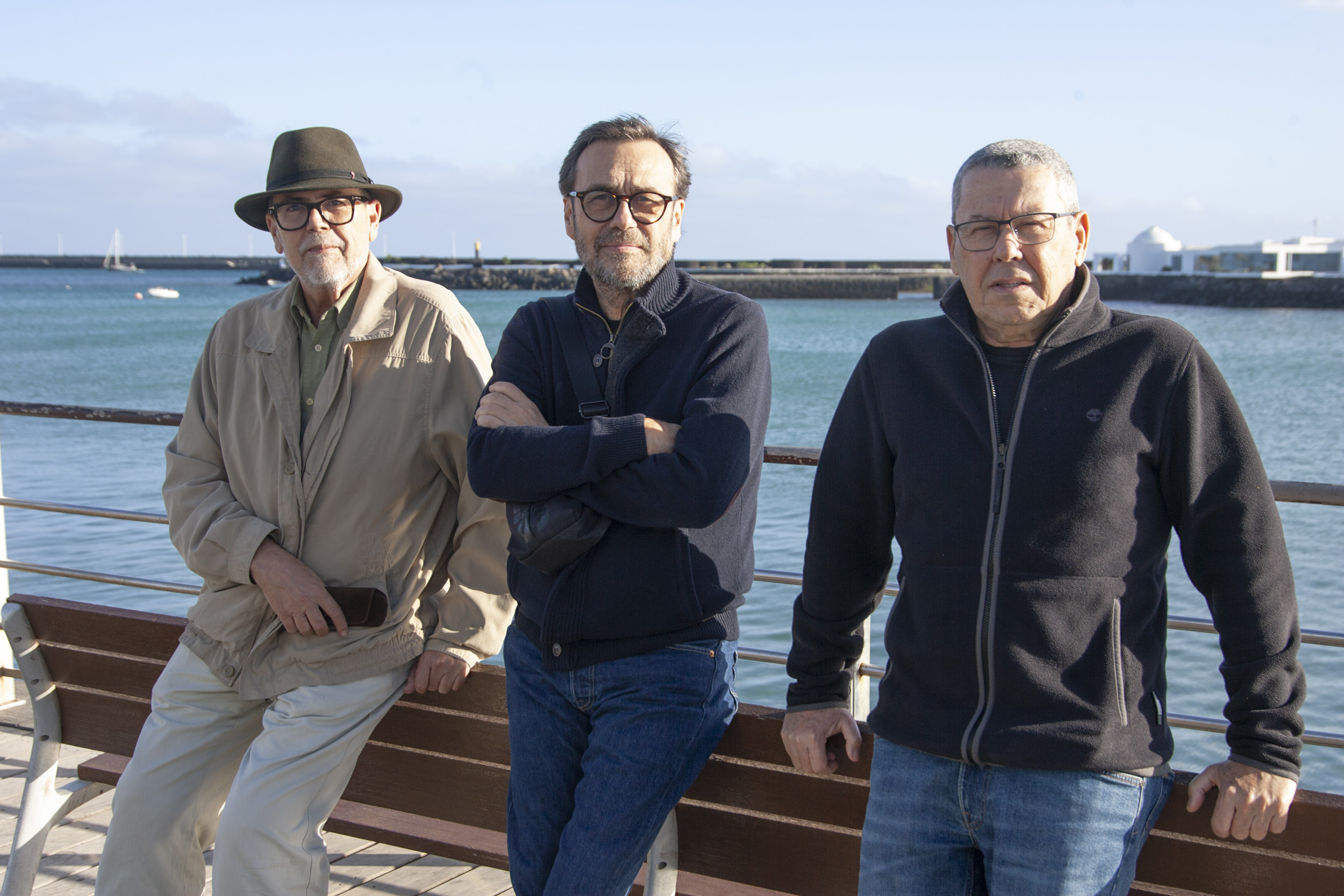 De izquierda a derecha José M. Parrilla, Mario Alberto Perdomo y Fernando Ruiz Gordillo. Foto: Juan Mateos.