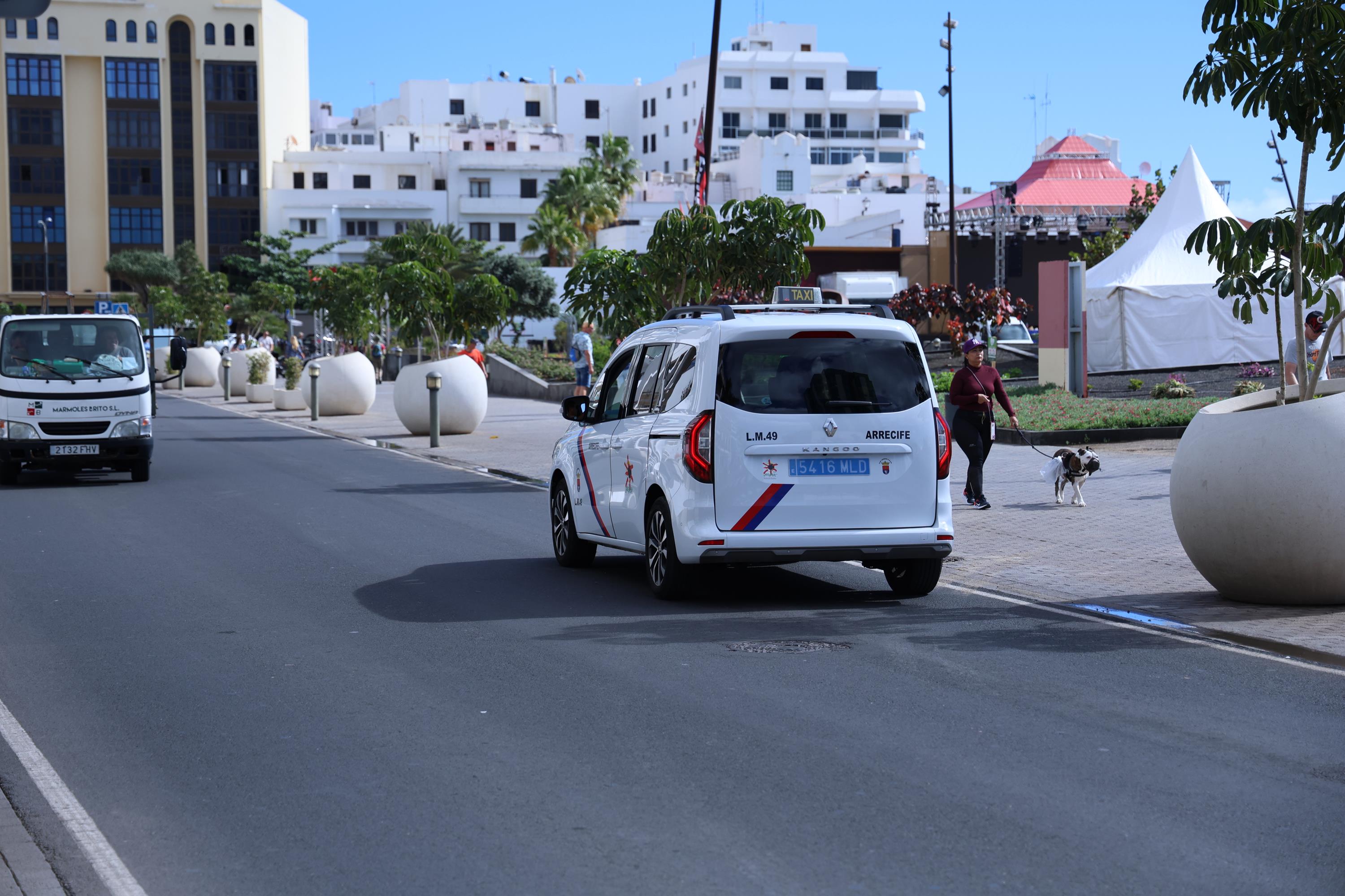 A taxi in Arrecife. Photo: La Voz de Lanzarote.