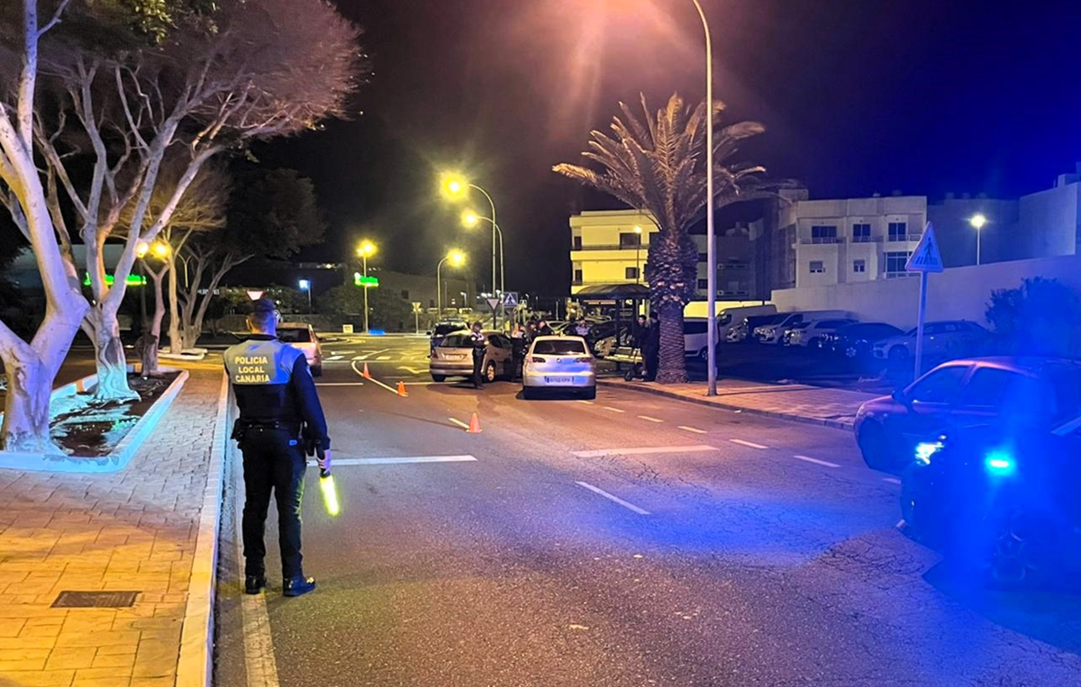 Controles preventivos de la Policía Local de Arrecife