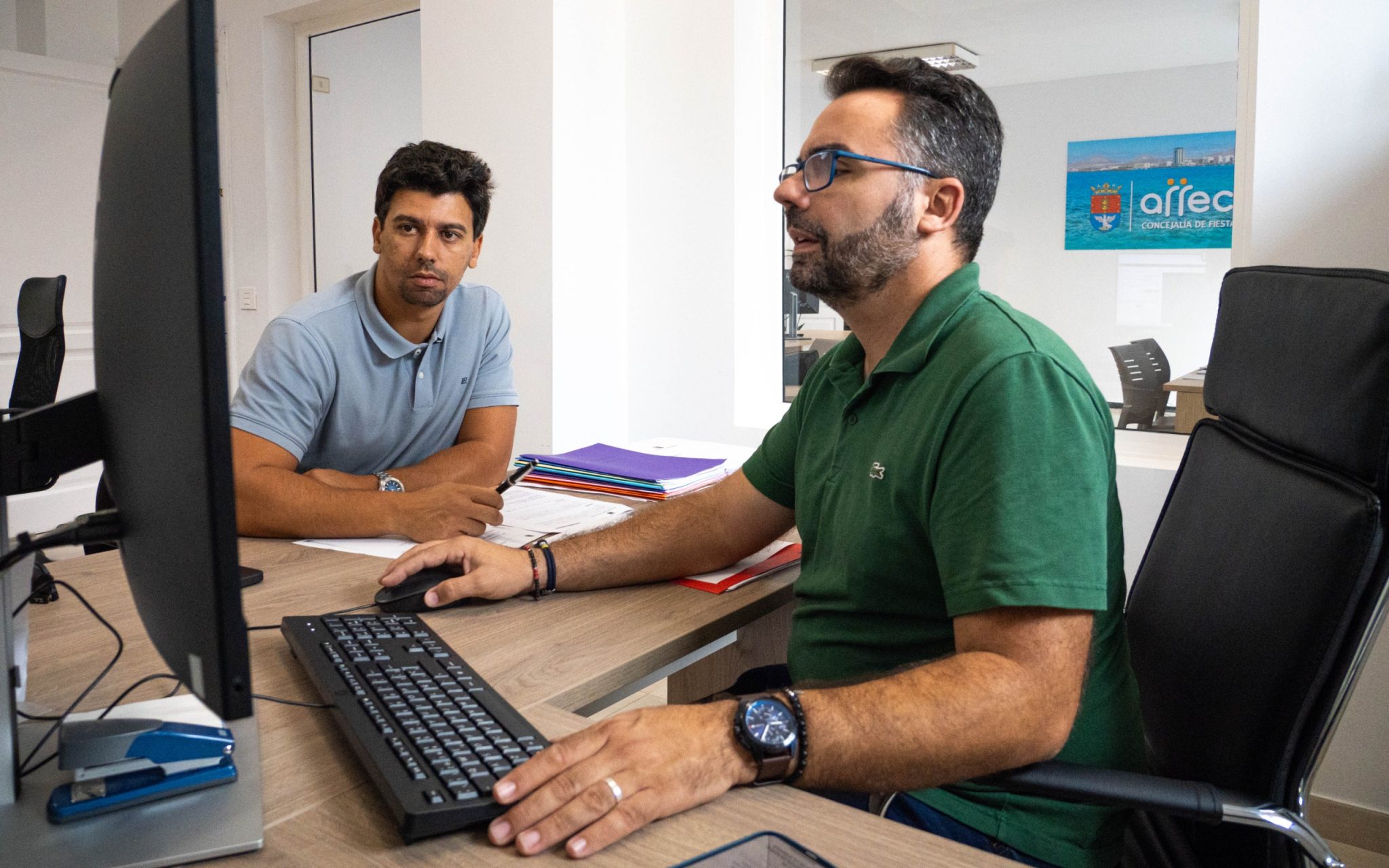 Echedey Eugenio y Maciot Cabrera.