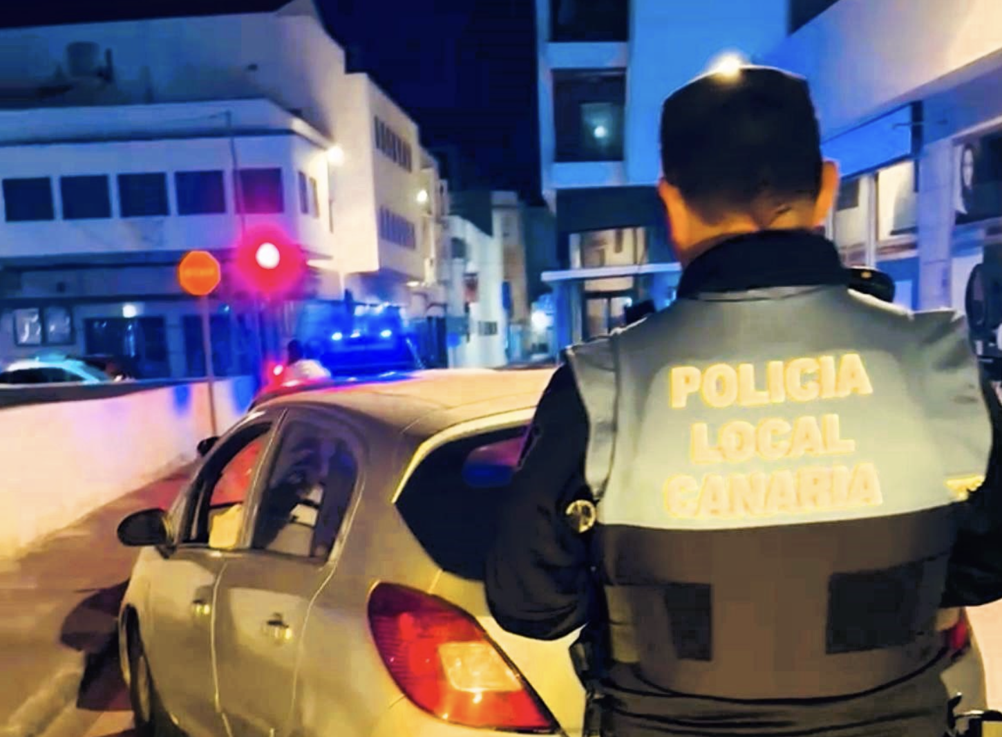 Controles preventivos de la Policía Local en Arrecife.