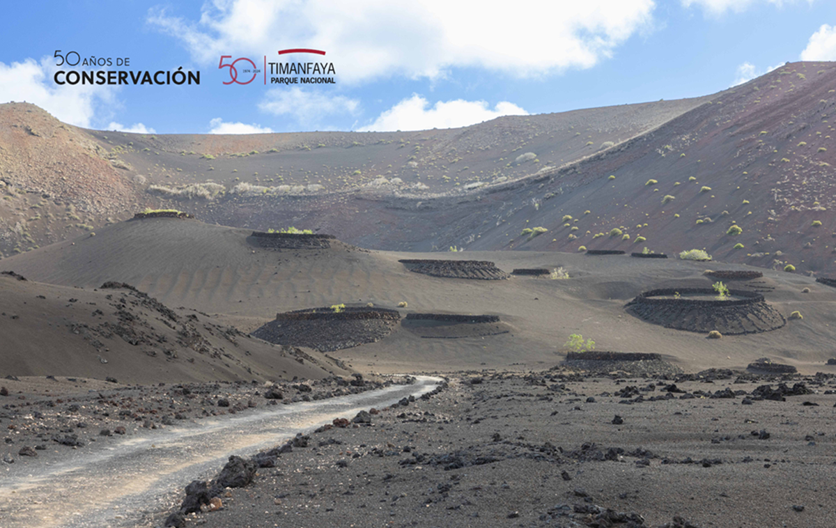 Imagen del 50 aniversario del Parque Nacional de Timanfaya