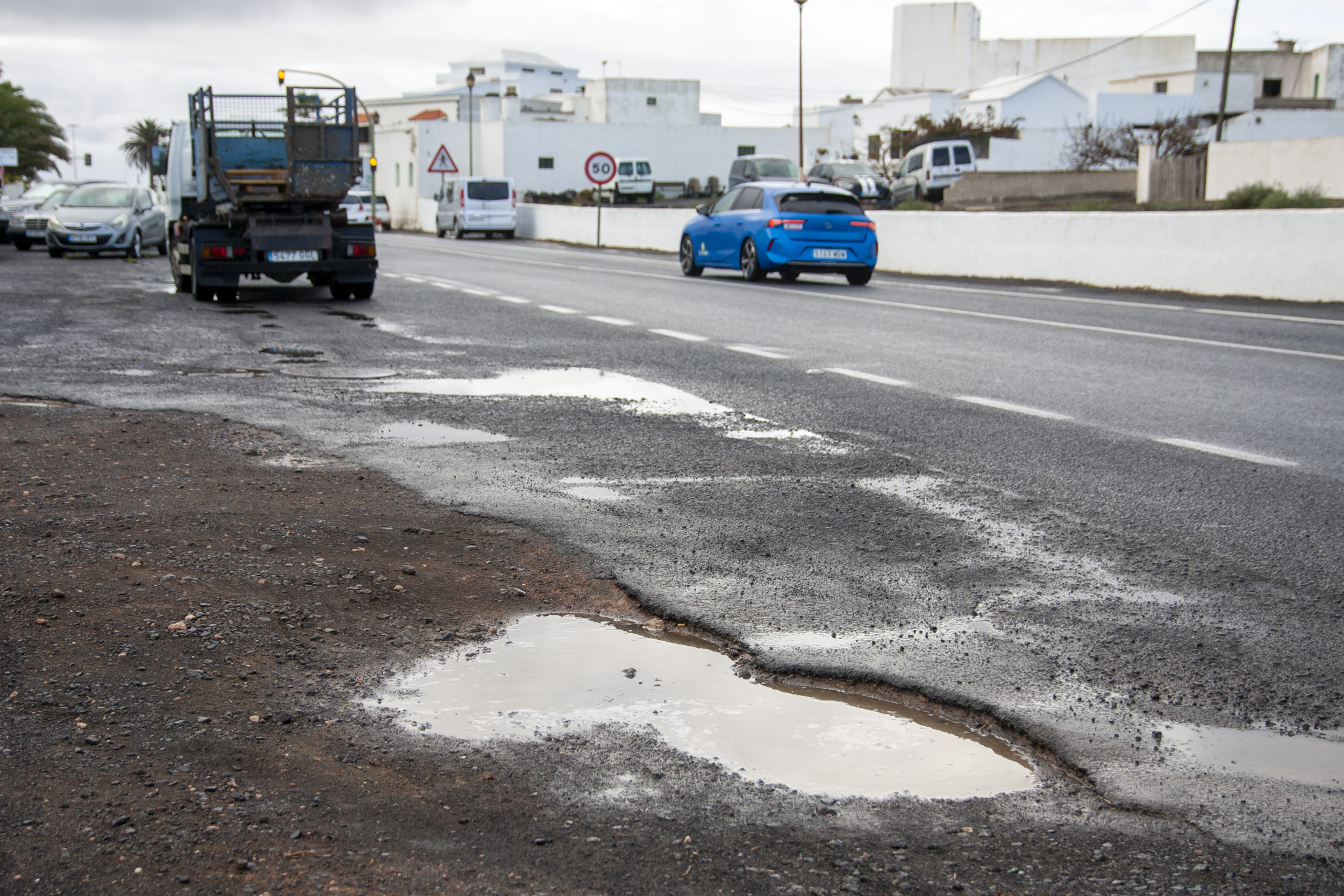 Lluvia en Lanzarote. Foto: Juan Mateos.