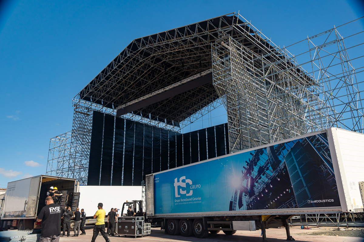 Escenario del Carnaval de Arrecife