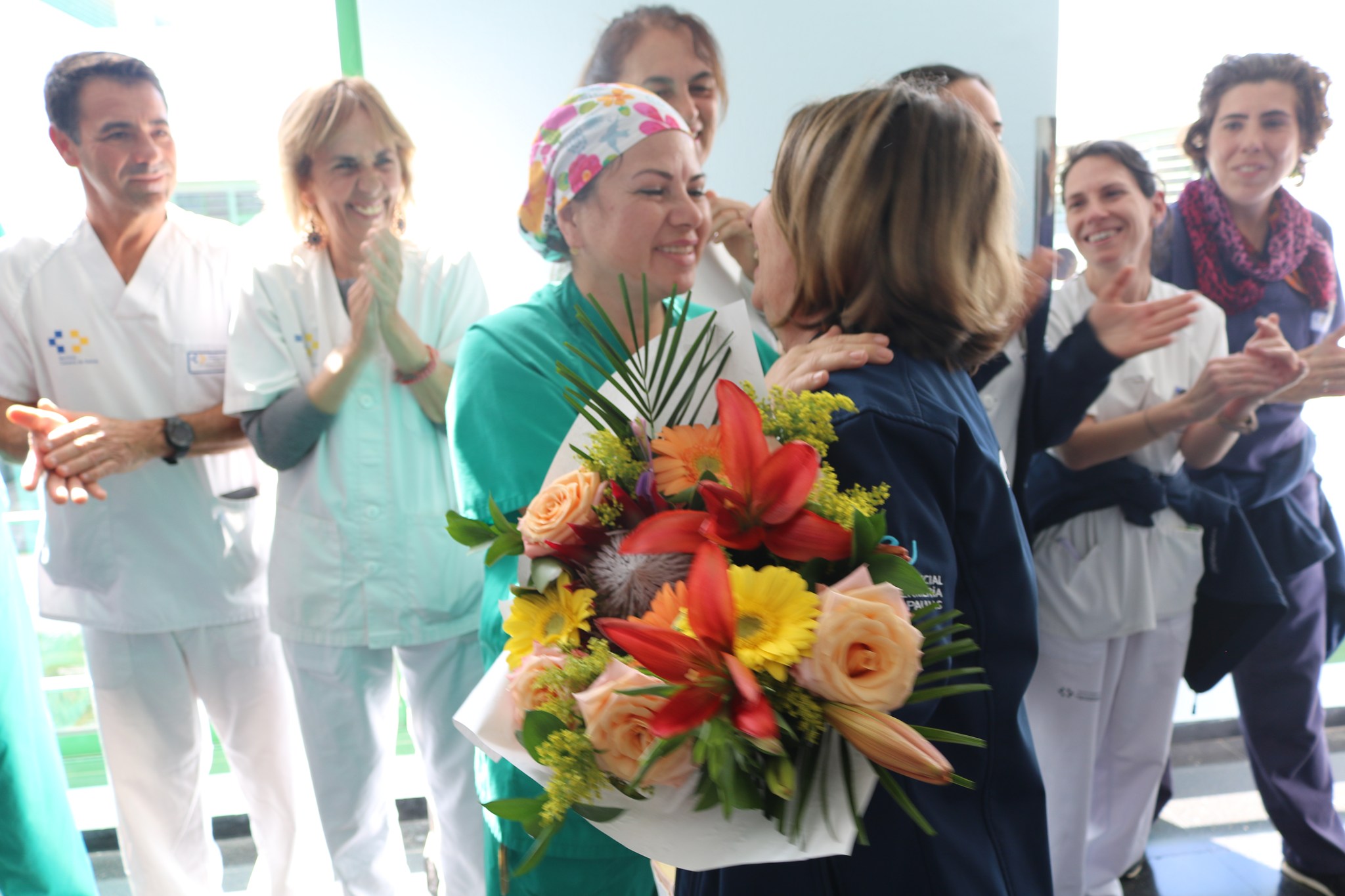 Despedida de la enfermera Elena Rivera Del Valle