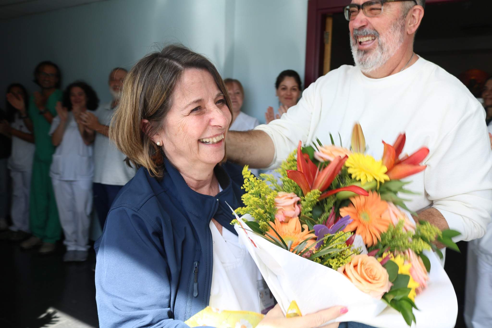 Despedida de la enfermera Elena Rivera Del Valle