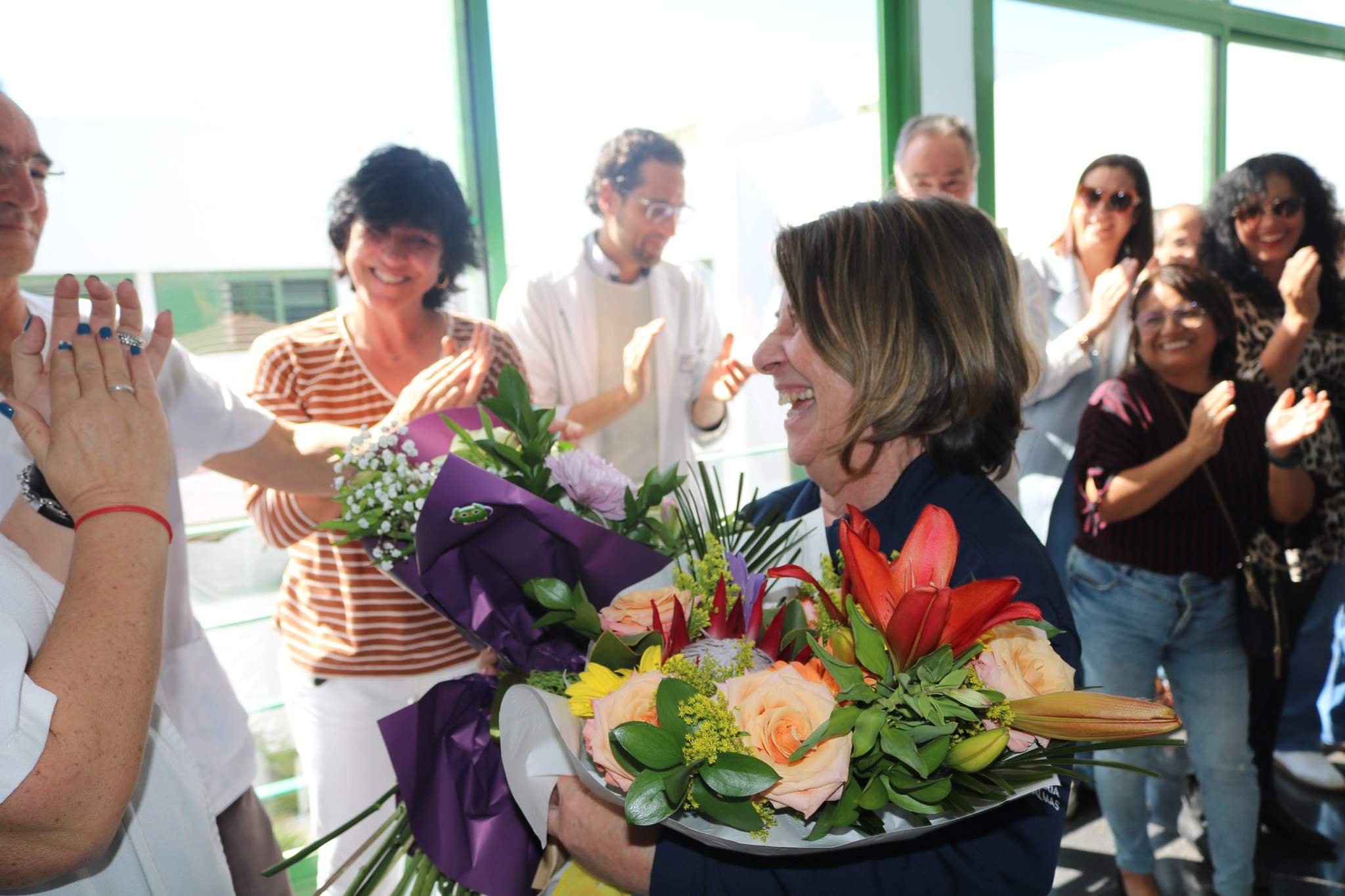 Despedida de la enfermera Elena Rivera Del Valle