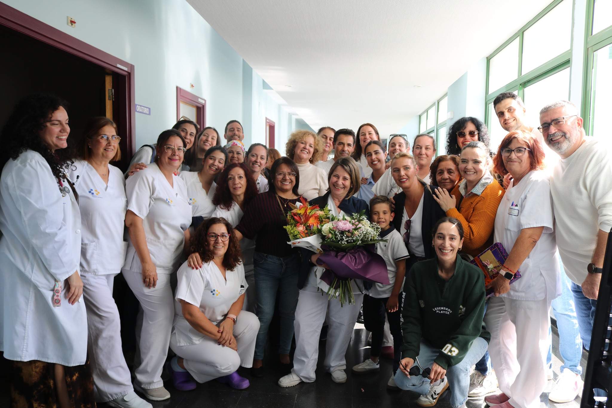 Despedida de la enfermera Elena Rivera Del Valle