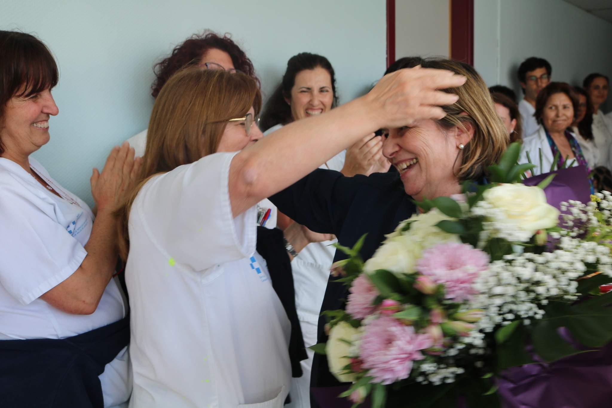 Despedida de la enfermera Elena Rivera Del Valle