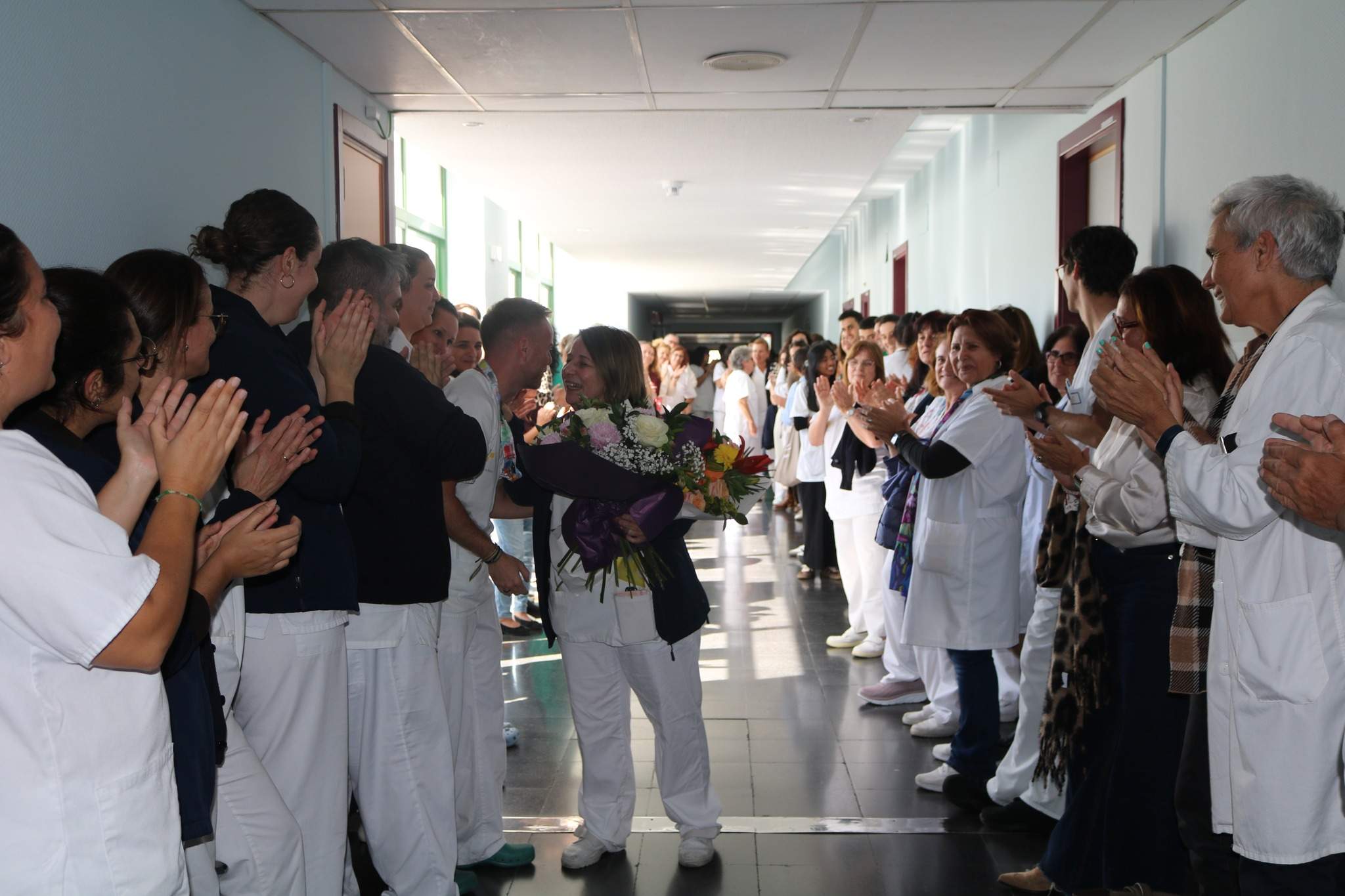 Despedida de la enfermera Elena Rivera Del Valle