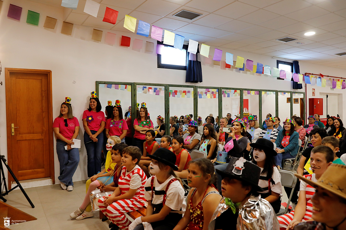 Los más pequeños durante la fiesta de carnaval