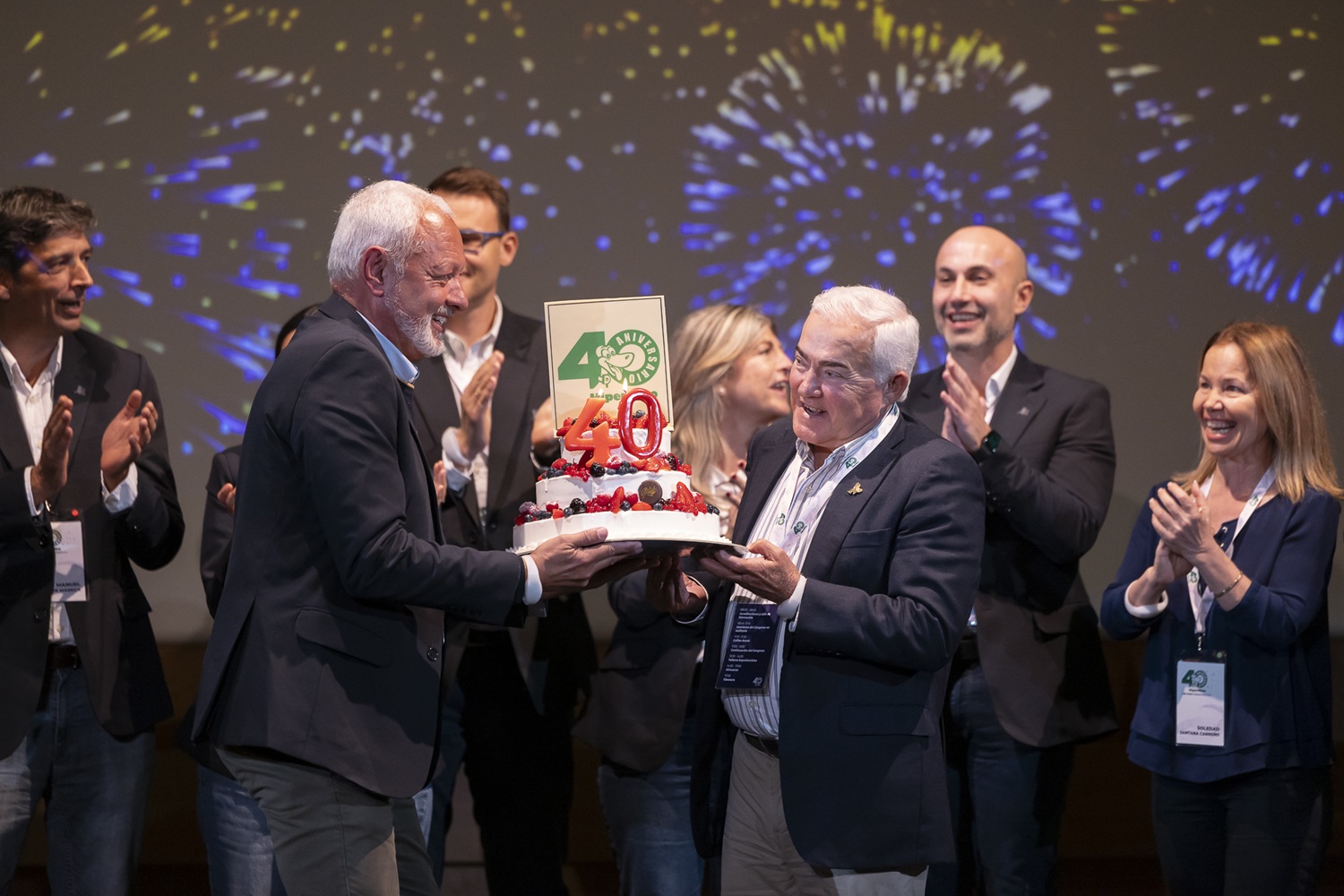 Javier Puga, consejero delegado, y José Abraham Domínguez, presidente. Supermercados.
