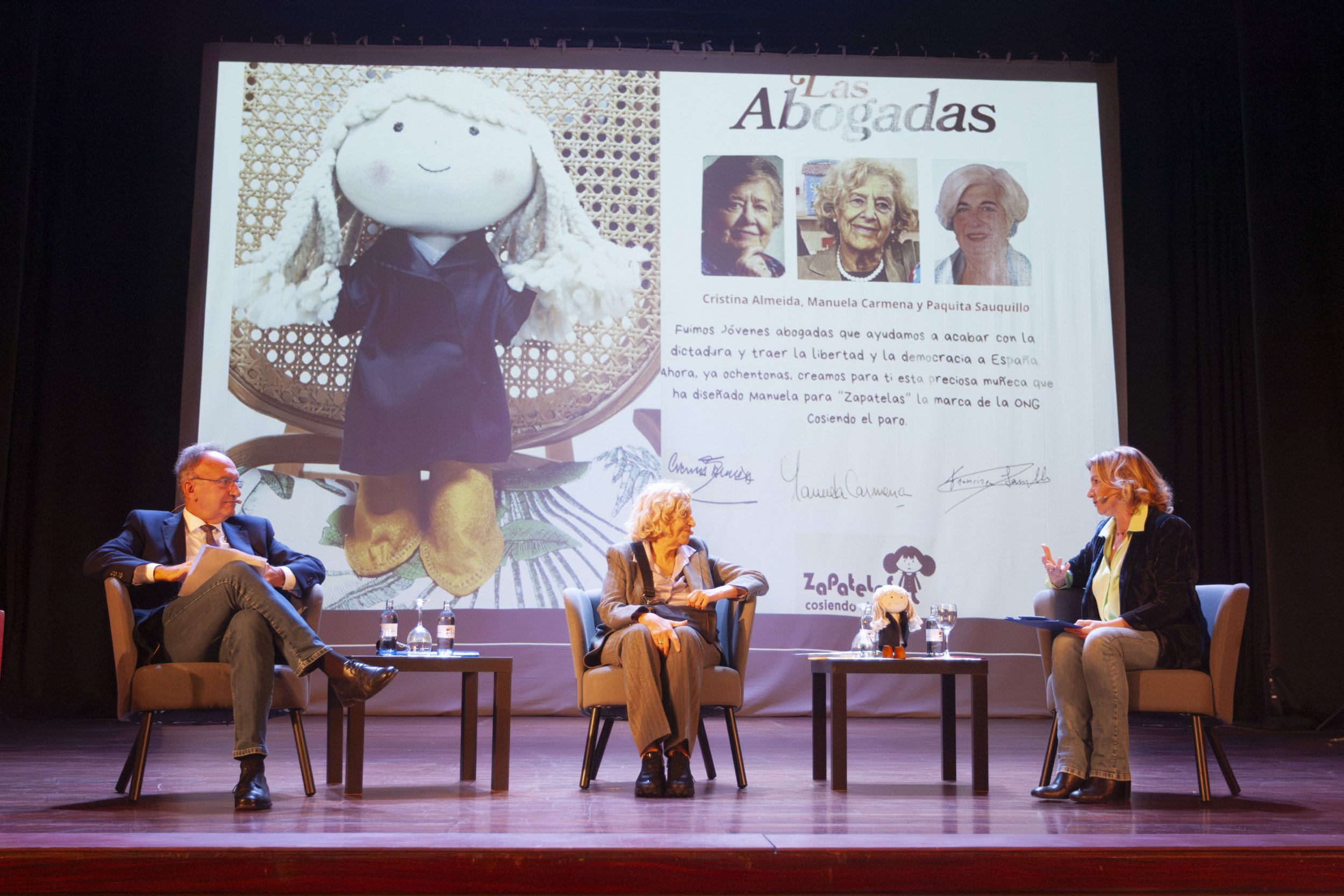 Manuela Carmena durante su visita a Lanzarote. Manuela Carmena durante su visita a Lanzarote.