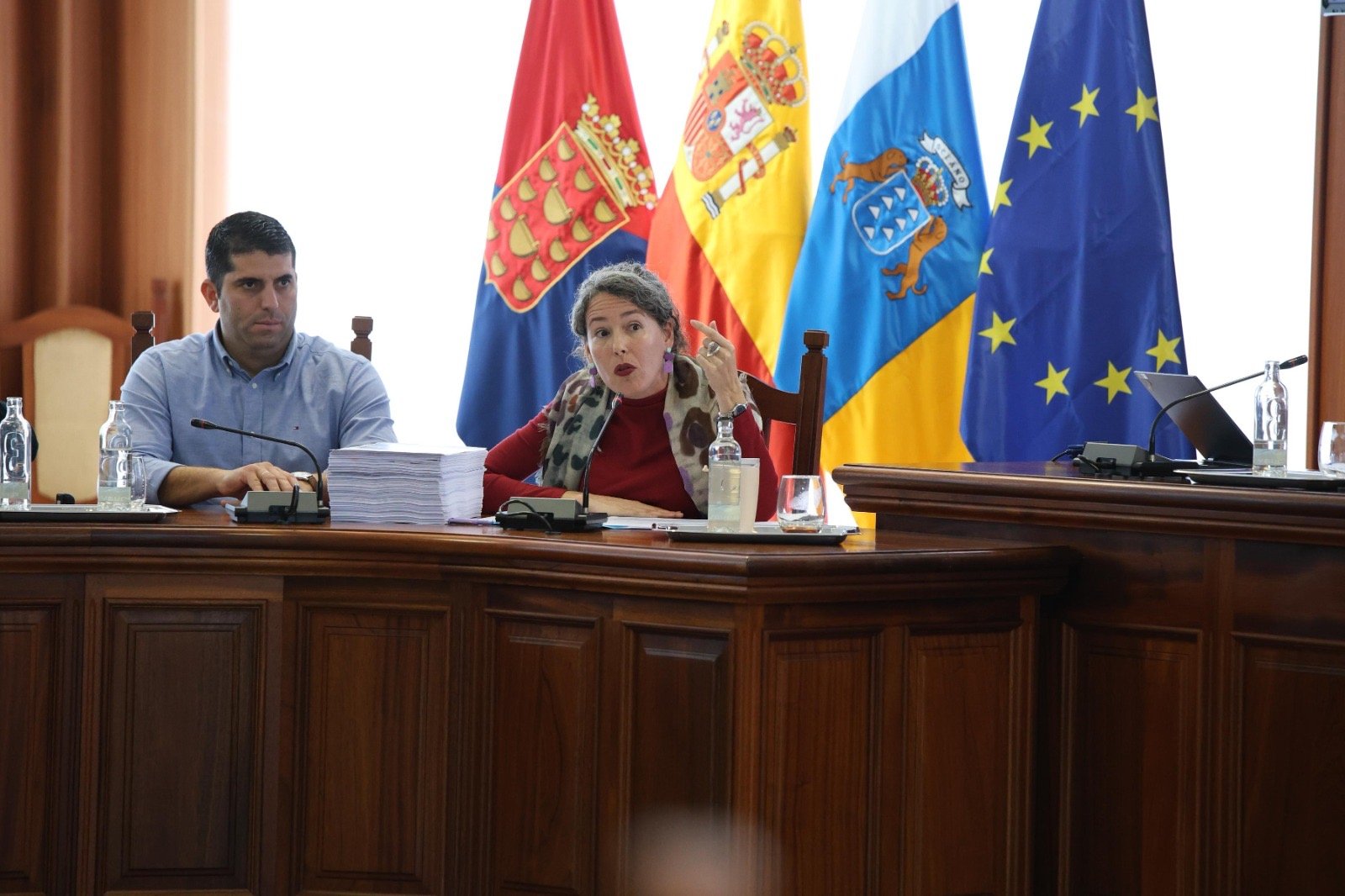 La portavoz socialista en el Cabildo, Ariagona González.