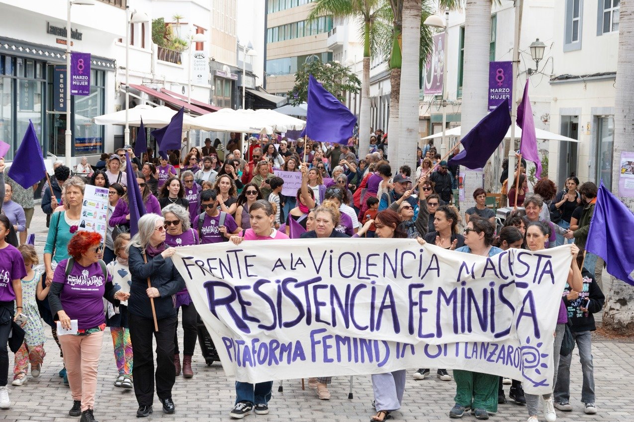 Concentración por el Día de la mujer, 2025 (Fotos: Juan Mateos)