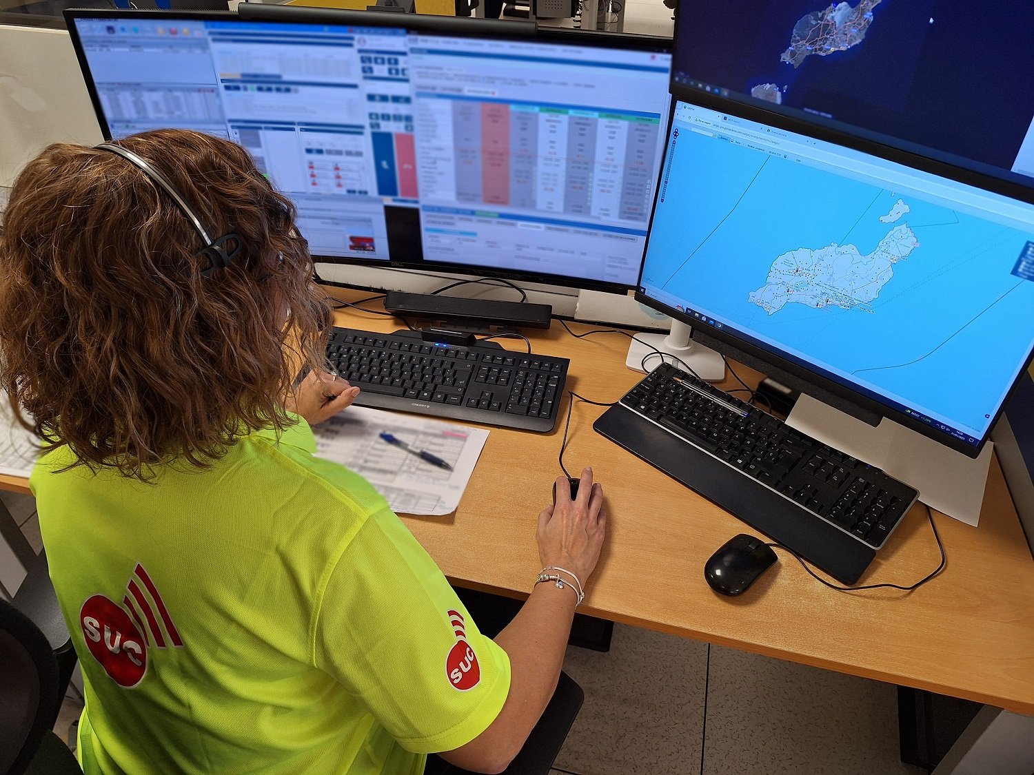 SUC personnel in the operations room