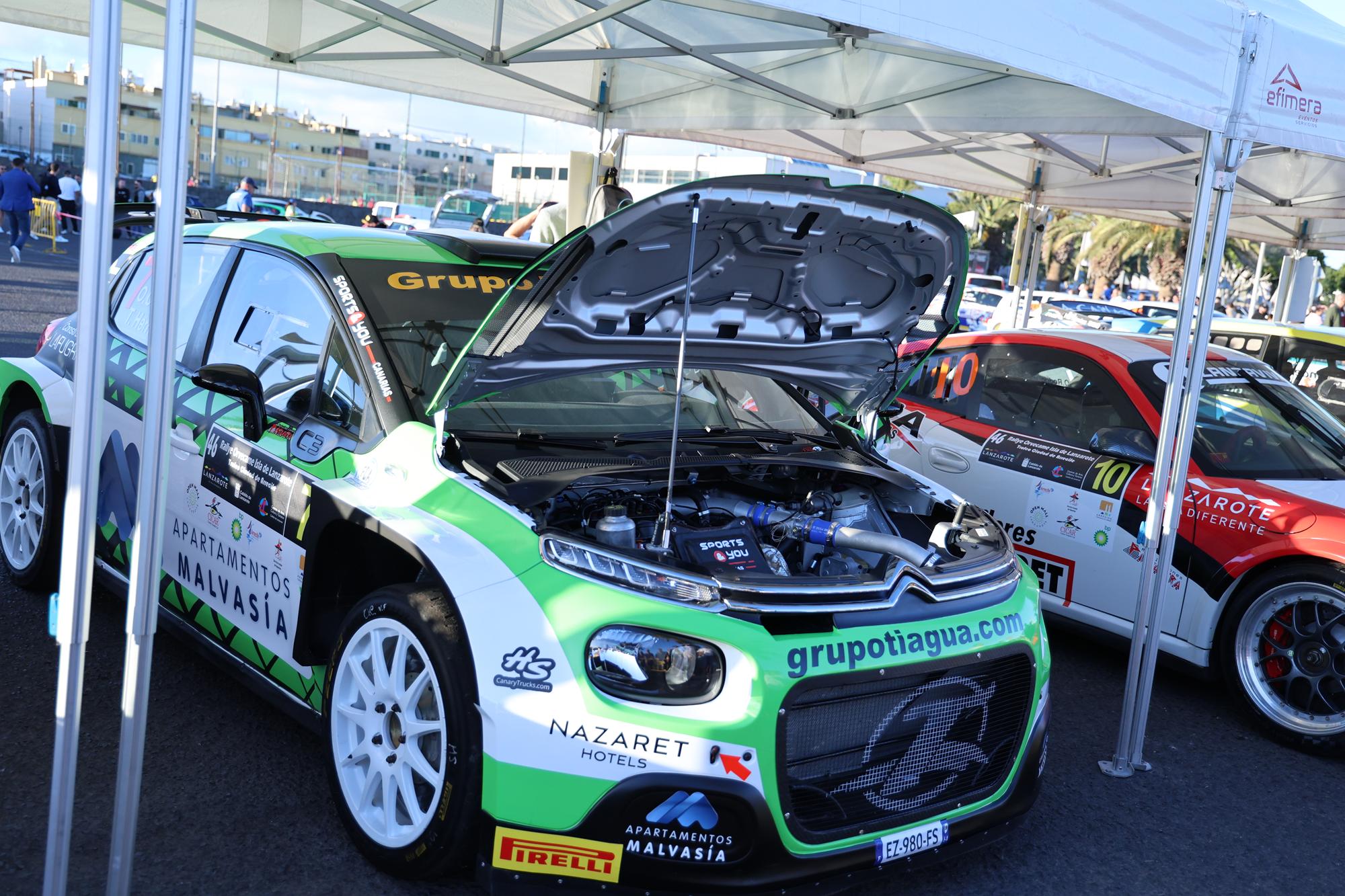 Verificaciones y salida del 46º Rallye Orvecame-Isla de Lanzarote