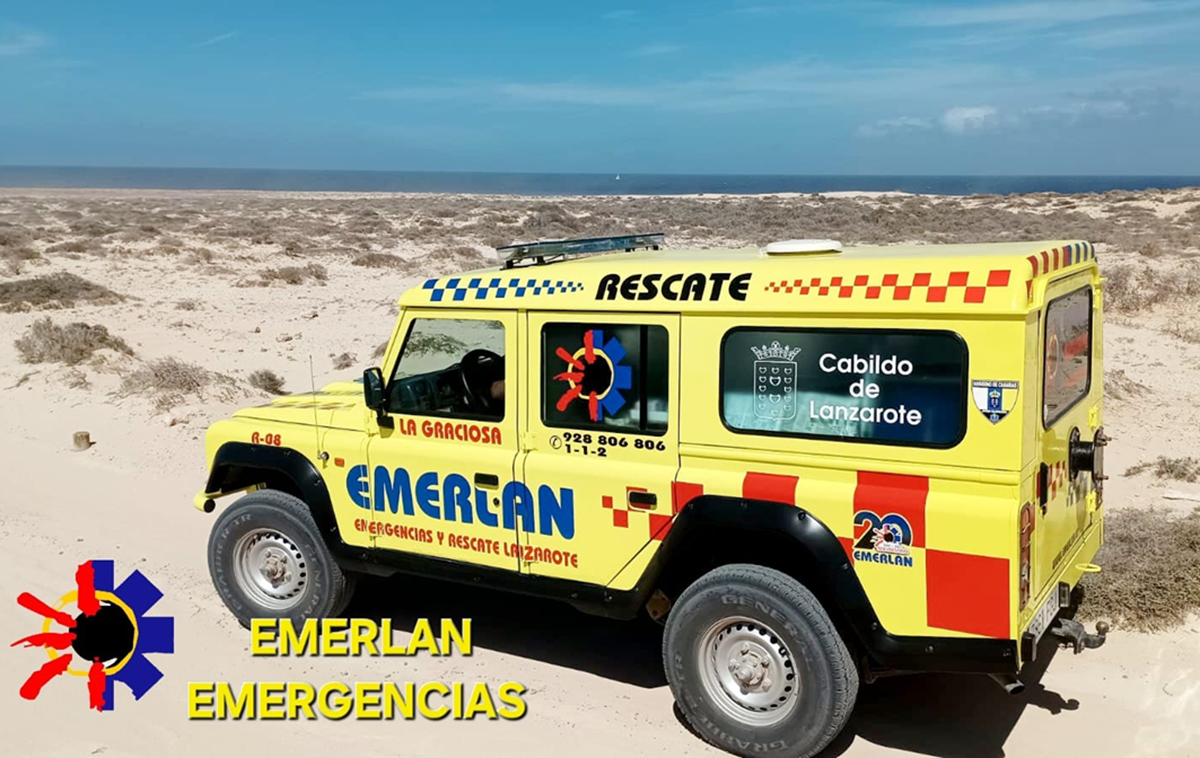 Vehículo de Emerlan en La Graciosa