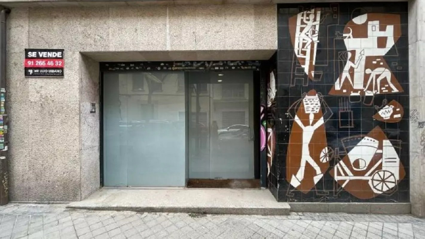 Mural de César Manrique en Madrid.