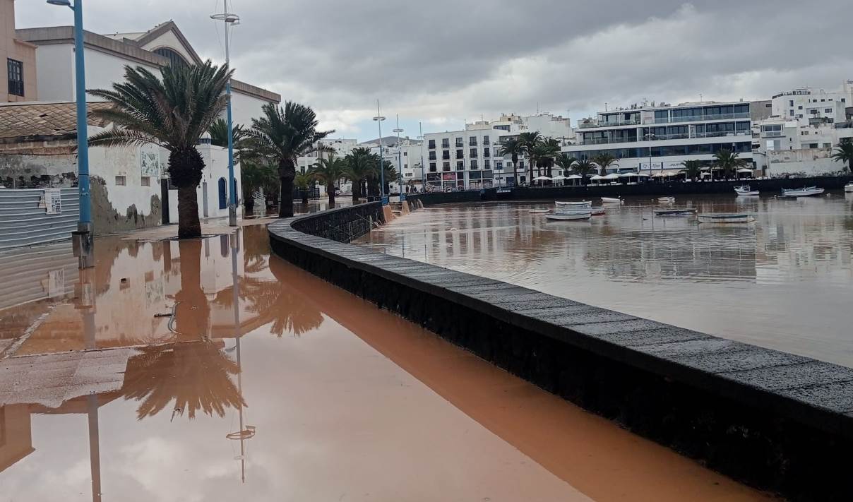 Arrecife, flooded