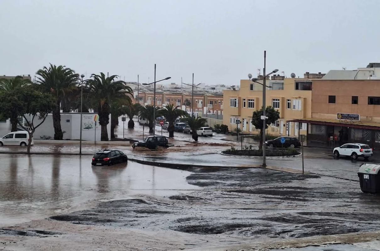 Inundaciones por las lluvias en Lanzarote