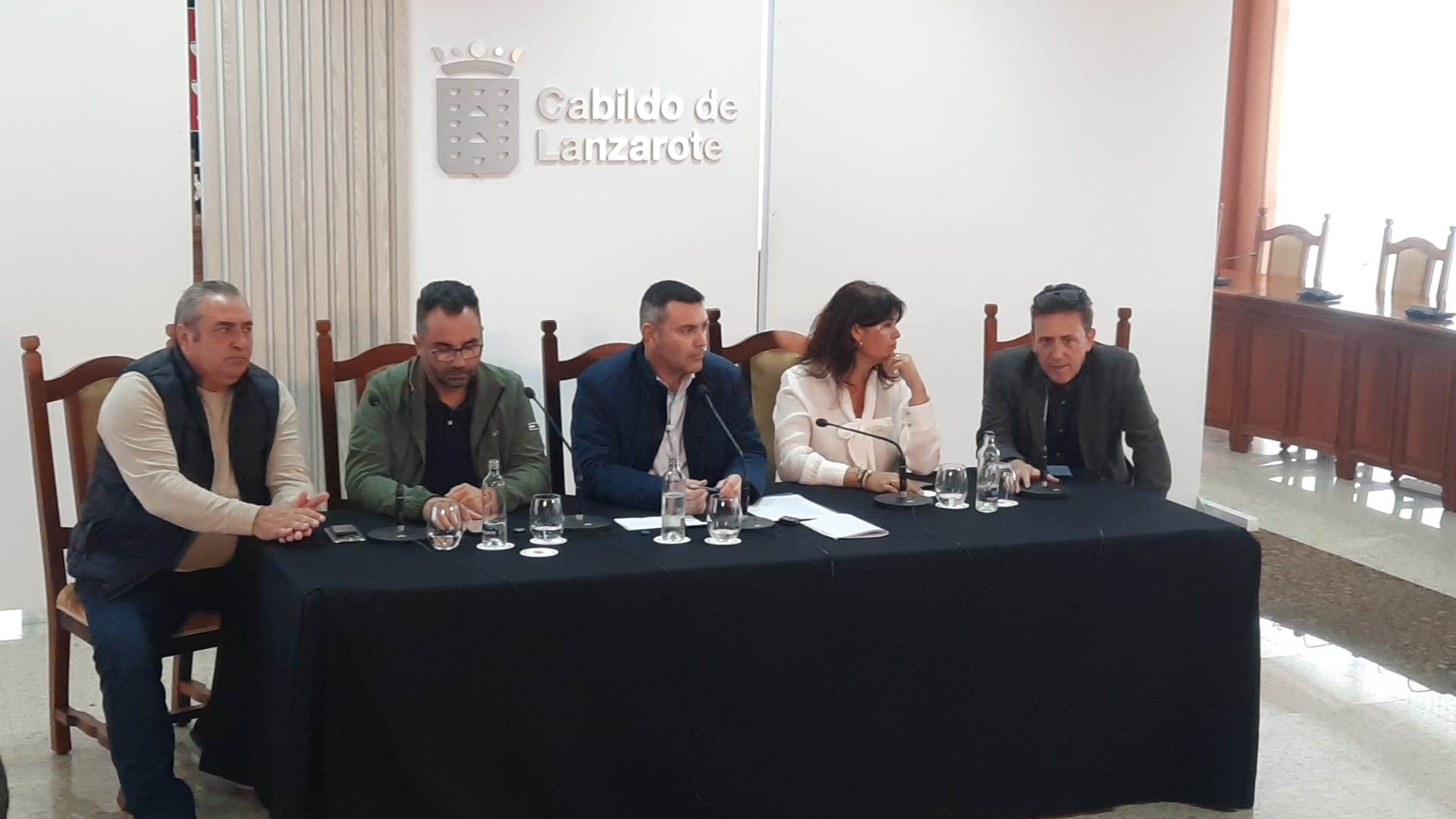 Rueda de prensa del Cabildo de Lanzarote.