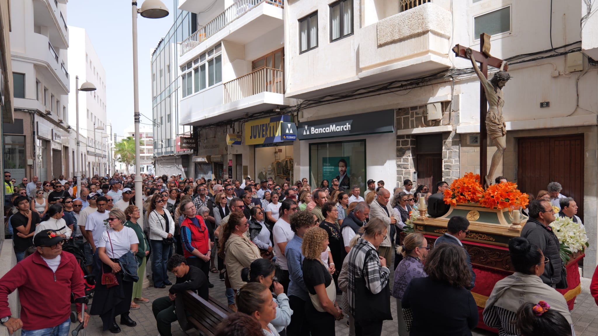 Vía Crucis en Arrecife por Semana Santa 
