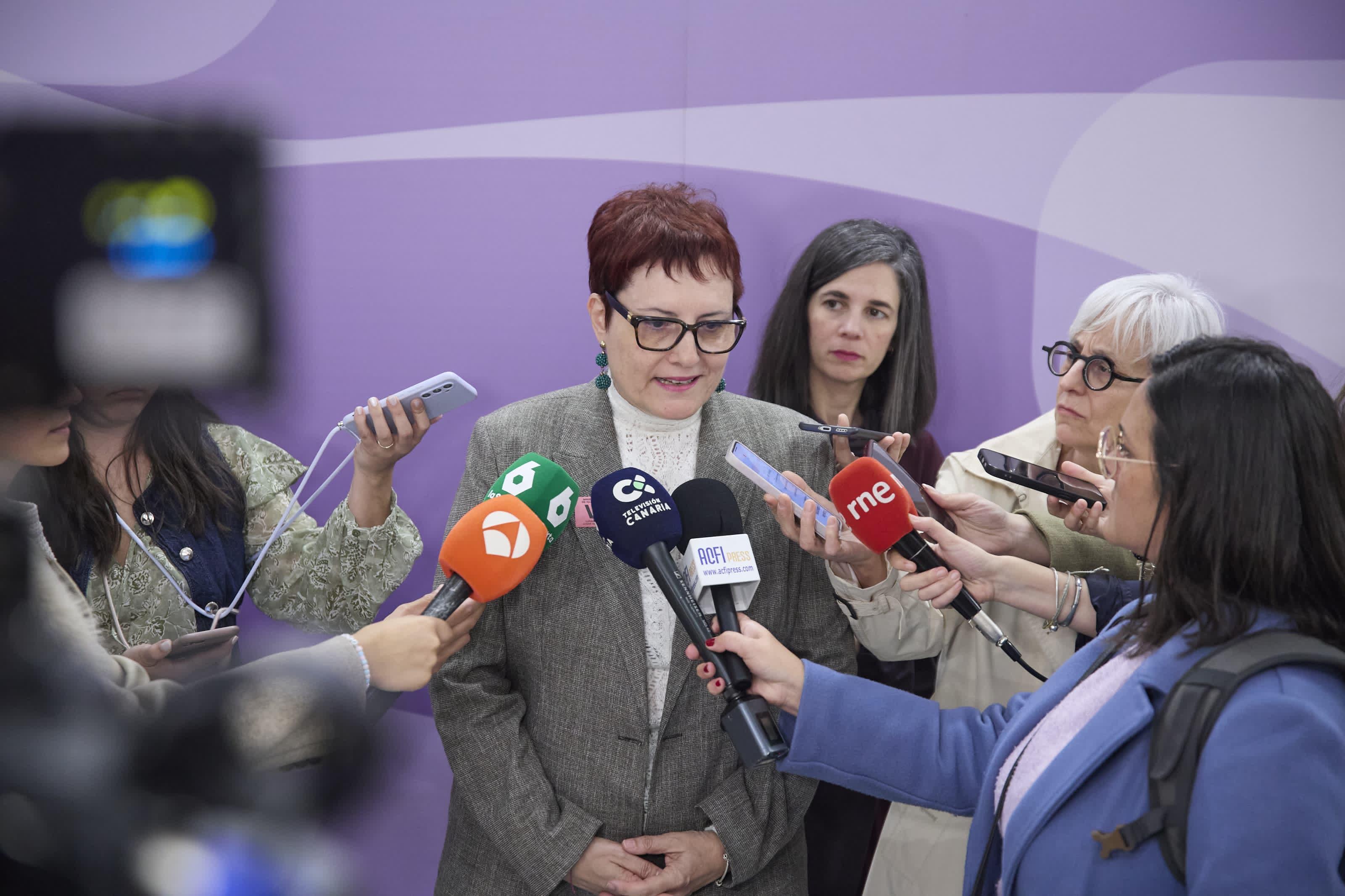 La consejera de Bienestar Social, Igualdad, Juventud, Infancia y Familias, Candelaria Delgado.