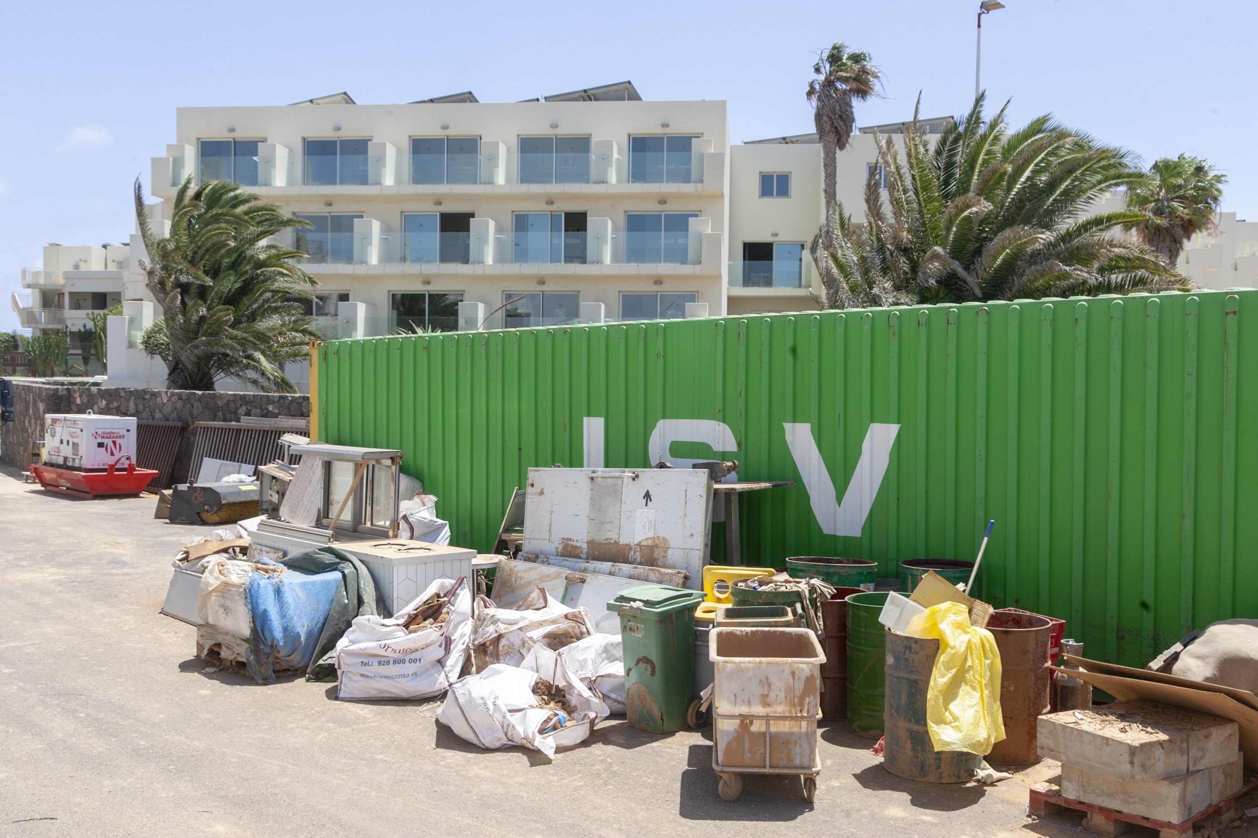 Destrozos provocados por las lluvias en Lanzarote. Foto: Juan Mateos Destrozos provocados por las lluvias en Lanzarote. Foto: Juan Mateos