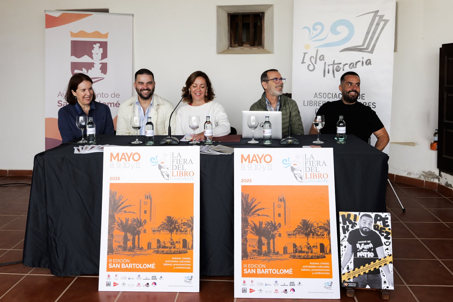 Rueda de prensa de la Fiera del Libro en Lanzarote.