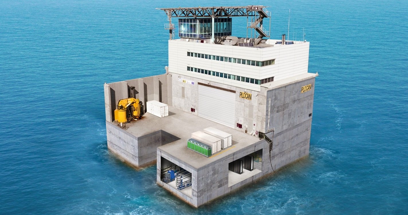 Platform on which the marine plant is located. Photo: Plocan. Energy.