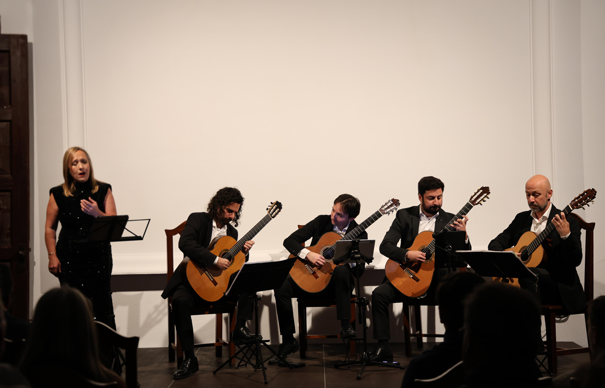 Canary Guitar Quartet y Candelaria González. Foto: Norberto de León