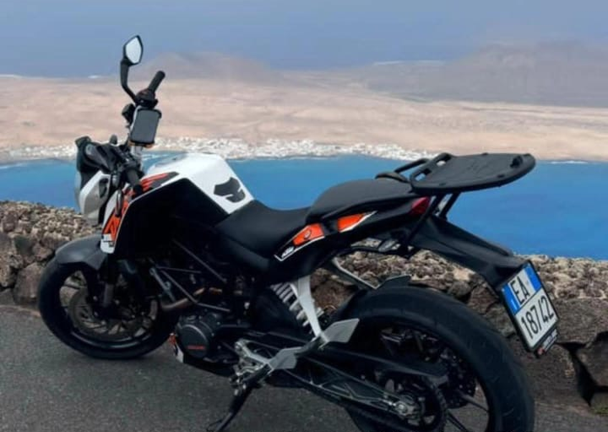 Moto robada en Playa Blanca